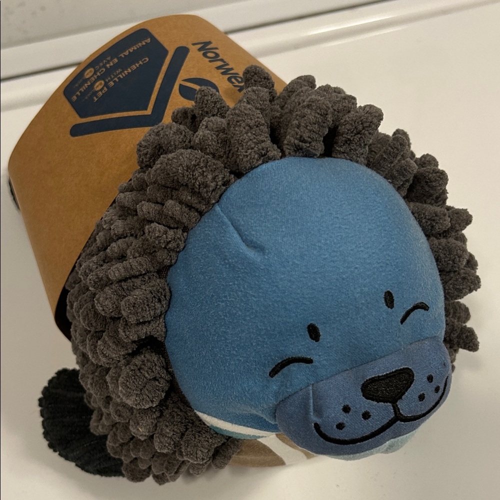 Norwex Blue and Gray Seal Chenille Pet